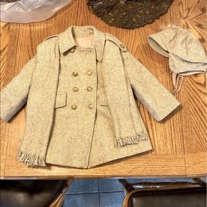 Vintage fieldston clothes child’s wool coat set